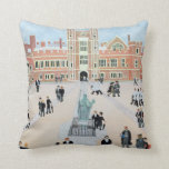 Eton College School Yard 1991 Cushion<br><div class="desc">Eton College School Yard  1991 (w/c)  Joel  Judy / Private Collection / Bridgeman Images England Berkshire UK Europe</div>