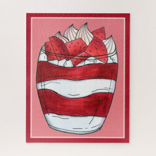 Eton Mess Strawberry Meringue UK British Dessert Jigsaw Puzzle