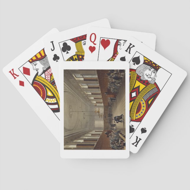 Eton School Room, from 'History of Eton College', Playing Cards (Back)