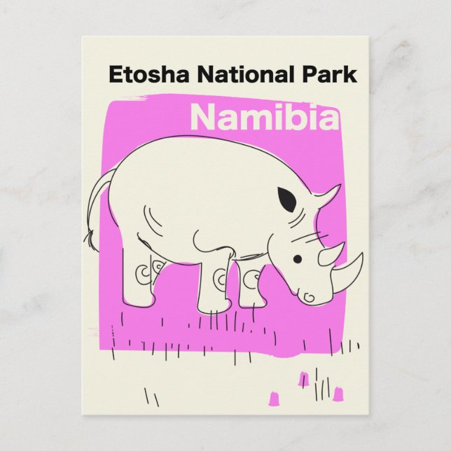 Etosha National Park, Namibia Postcard (Front)