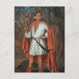 Etow Oh Koam, King of the River Nations, 1710 Postcard