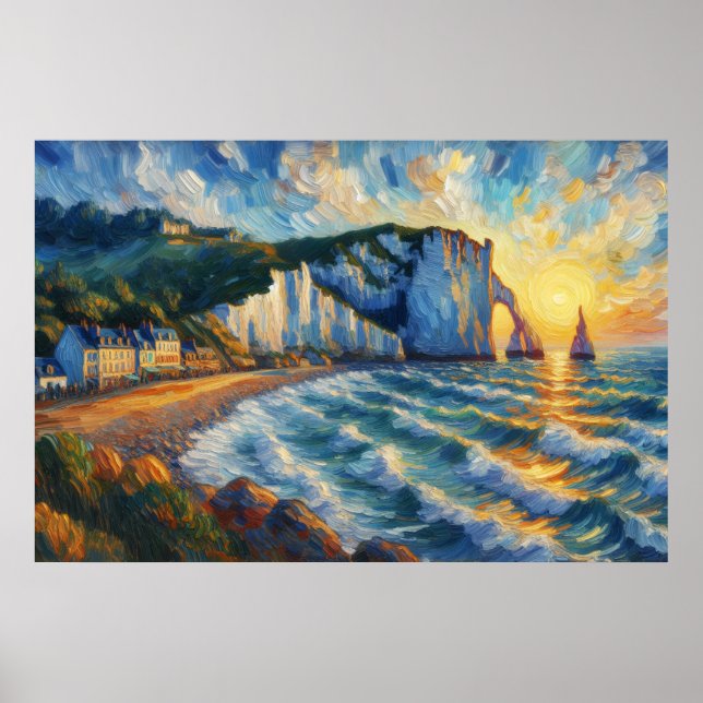 Étretat Oil Painting Poster (Front)
