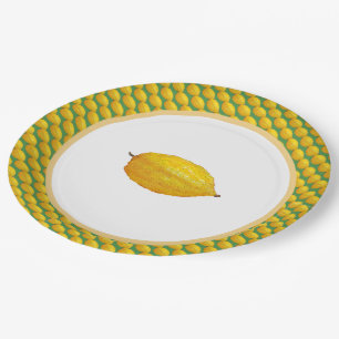 Etrogs for Sukkot Paper Plate