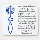 ETRT Menorah Star Ichthys Mouse Mat<br><div class="desc">Start a ETRT conversation</div>
