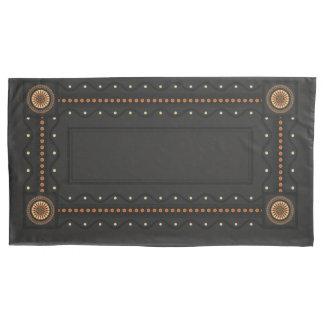 Etruscan Bucchero-style pair of 20x40 pillow cases