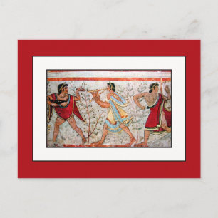 Etruscan Dancer and Musicians Postcard