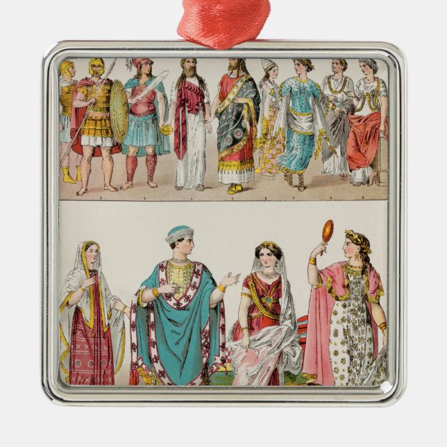 Etruscan Dress Metal Tree Decoration (Front)