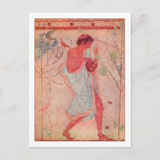 Etruscan Musician Postcard