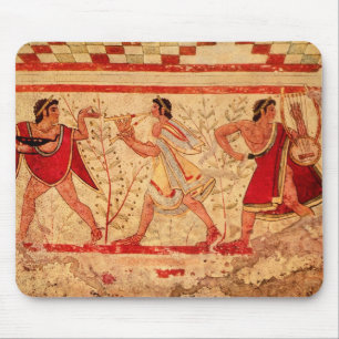 Etruscan musicians mouse mat