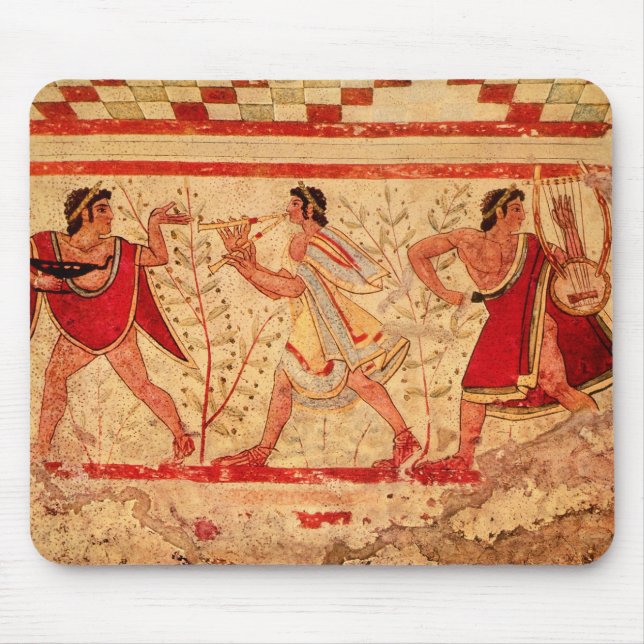 Etruscan musicians mouse mat (Front)