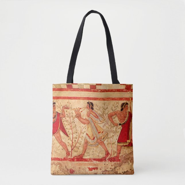 Etruscan musicians tote bag (Front)
