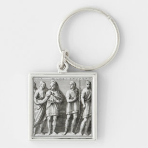 Etruscan Sarcophagus Key Ring