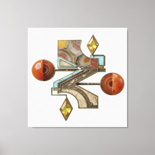 Etude 8. Lighthouse 3d. Canvas Print