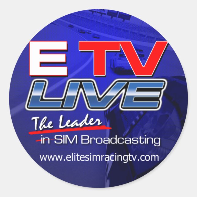 ETV Live Round Sticker (Front)