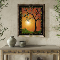 Etz Chayim - Tree of Life with Hebrew Alphabet Art