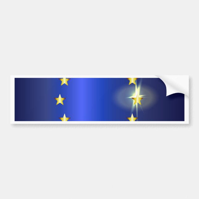 EU Bright Flag Bumper Sticker (Front)