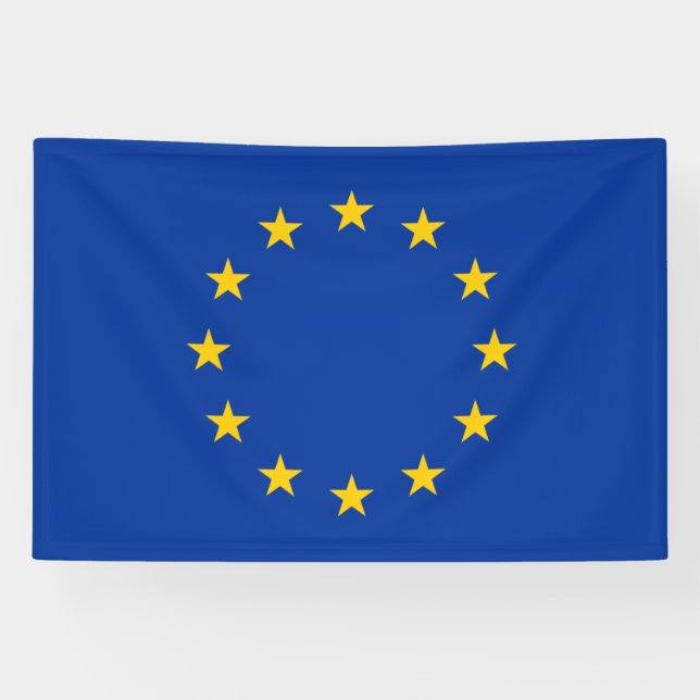 EU European Union flag Banner (Horizontal)