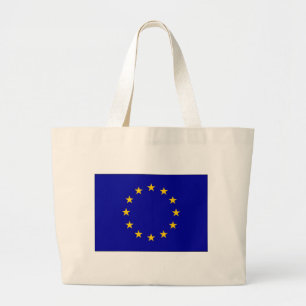 EU European Union flag Large Tote Bag