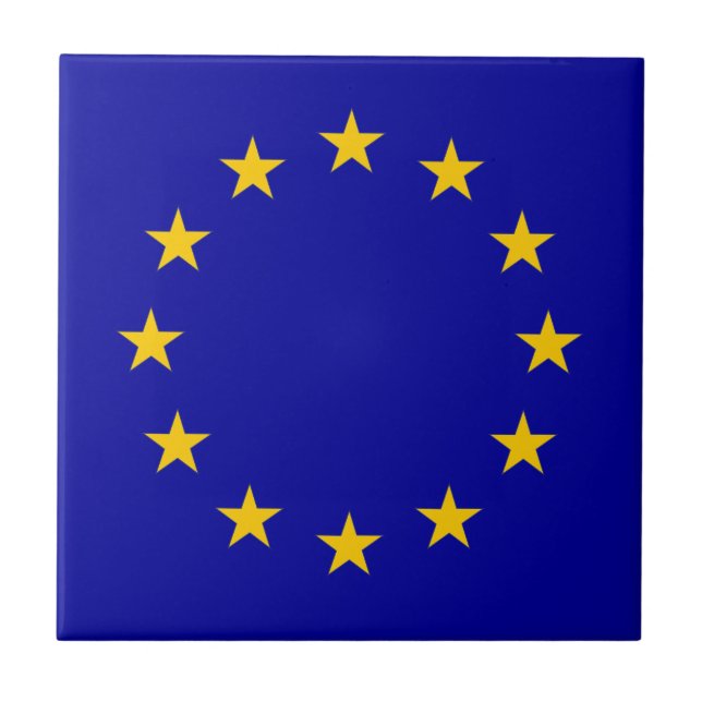 EU European Union flag Tile (Front)