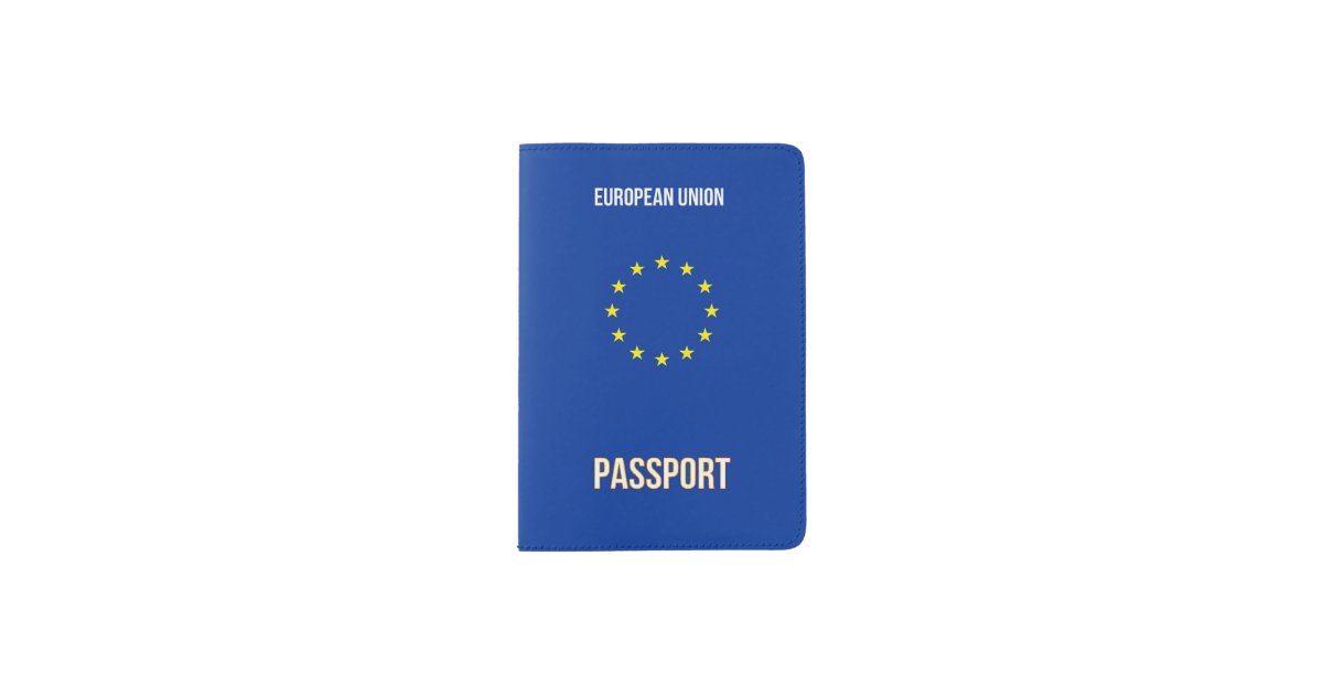 EU European Union Passport Holder Zazzle