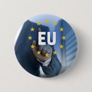 EU European Union touchscreen concept 6 Cm Round Badge