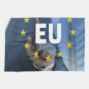 EU European Union touchscreen concept Tea Towel
