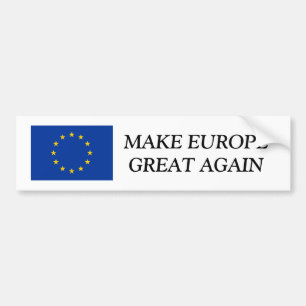 EU flag bumper sticker   MAKE EUROPE GREAT AGAIN