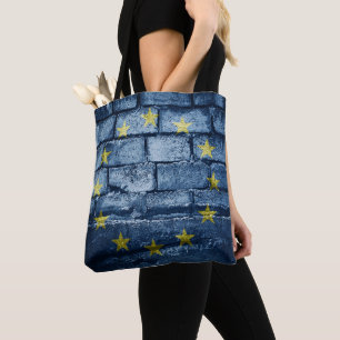 EU flag wall Tote Bag