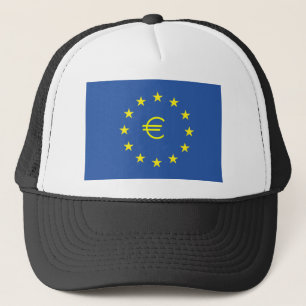 EU flag.with EURO Symbol Trucker Hat