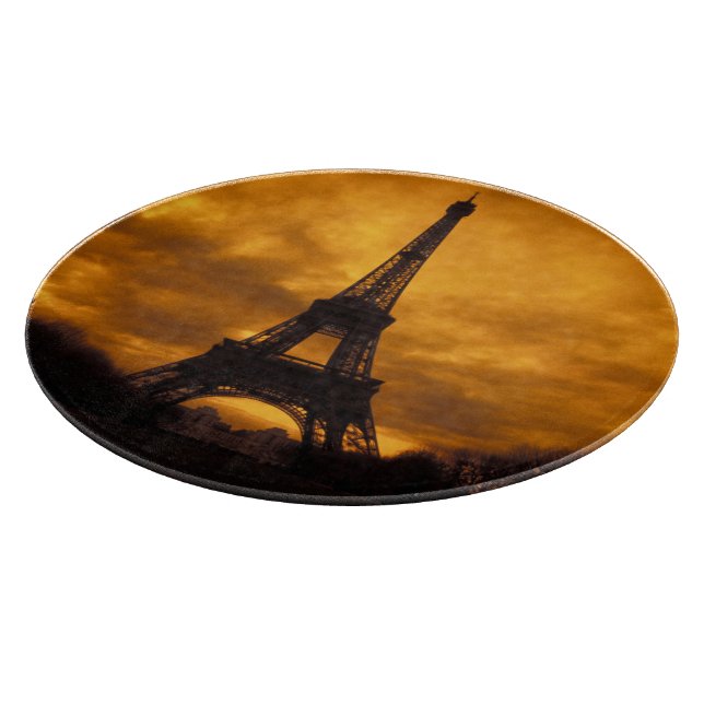 EU, France, Paris.  Eiffel Tower. Cutting Board (Corner)