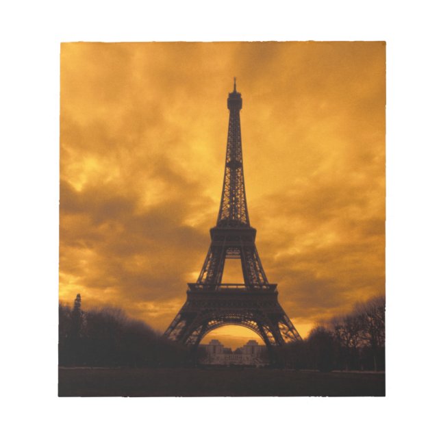 EU, France, Paris.  Eiffel Tower. Notepad (Front)