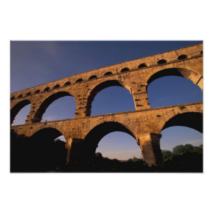 EU, France, Provence, Gard, Pont du Gard. 4 Photo Print
