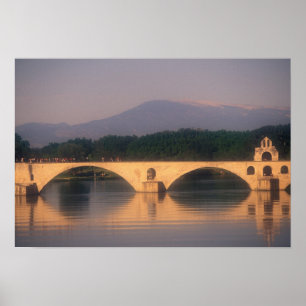 EU, France, Provence, Vaucluse, Avignon. Pont Poster