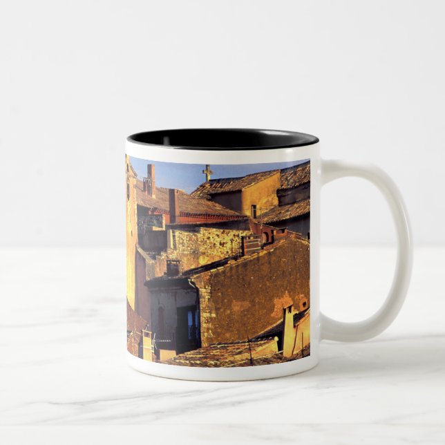 EU, France, Provence, Vaucluse, Roussillon. 3 Two-Tone Coffee Mug (Right)