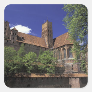 EU, Poland, Pomerania, Malbork. Europe's largest Square Sticker