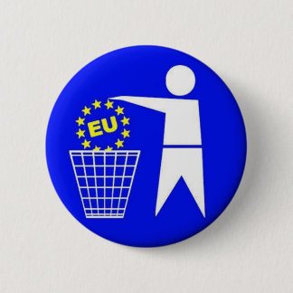 EU protest 6 Cm Round Badge