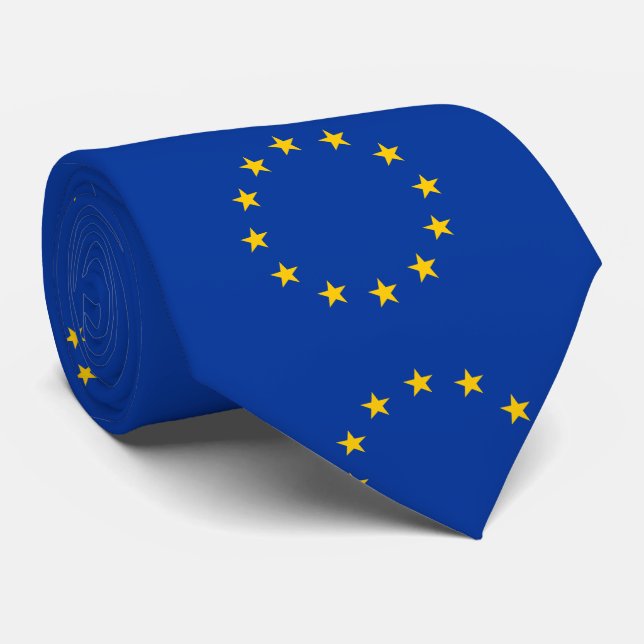 EU - Remain - European Union Flag Tie (Rolled)