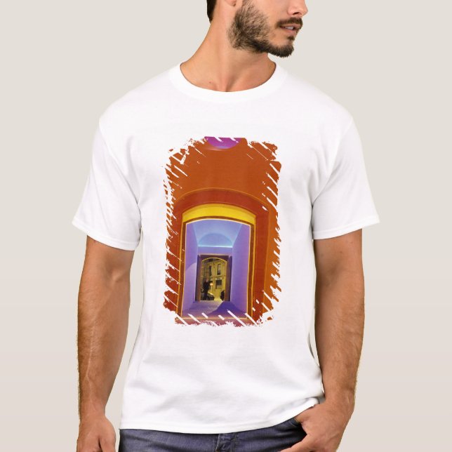 EU, Spain, Barcelona. Lit doorway near Picasso T-Shirt (Front)
