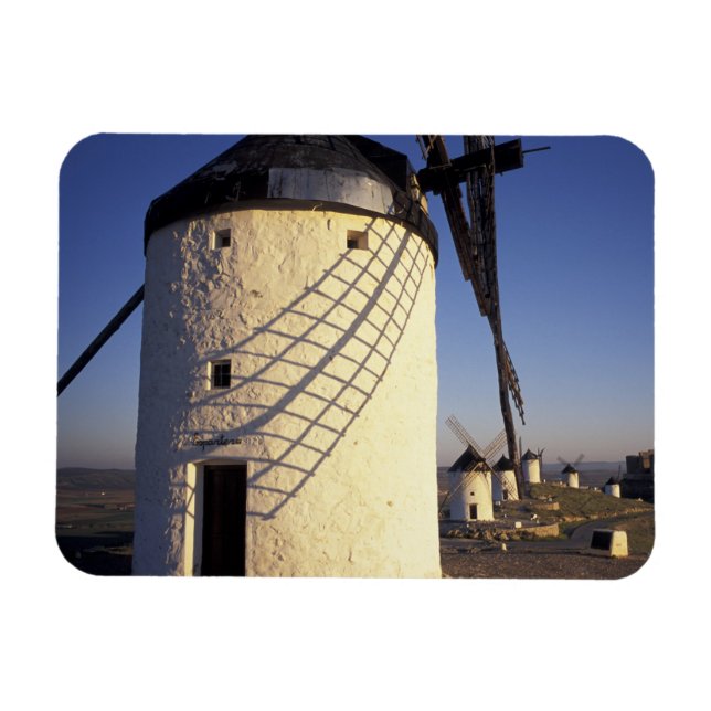 EU, Spain, Consuegro, La Mancha. Windmills and Magnet (Horizontal)