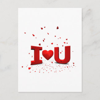 Eu te amo - I love you Postcard