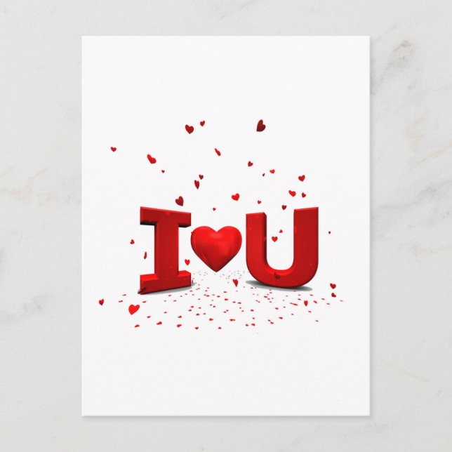 Eu te amo - I love you Postcard (Front)