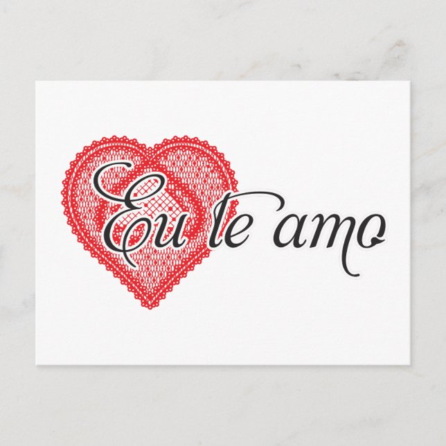 Eu te amo (Portuguese) Postcard (Front)
