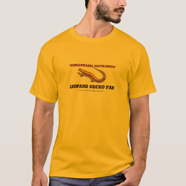 "Eublepharis macularius" Leopard Gecko T-Shirt (Front)