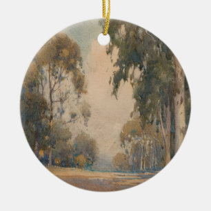 Eucalyptus (1922) – Delicate Watercolor Botanical Ceramic Tree Decoration