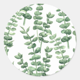 Eucalyptus 1 classic round sticker