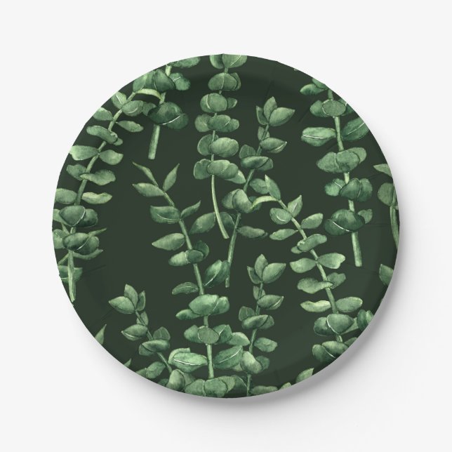 Eucalyptus 2 paper plate (Front)