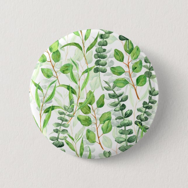 Eucalyptus 6 Cm Round Badge (Front)