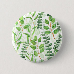 Eucalyptus 6 Cm Round Badge
