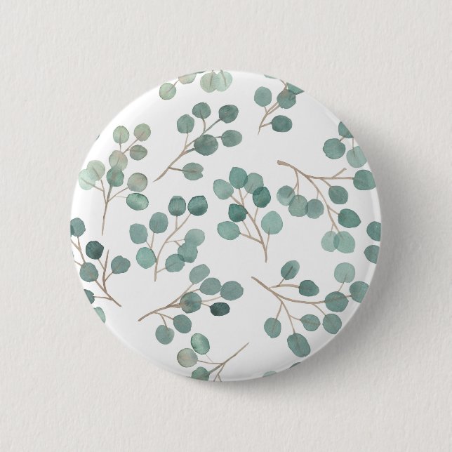 Eucalyptus 6 Cm Round Badge (Front)