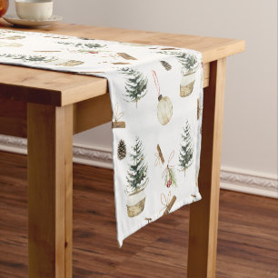 Eucalyptus Acorns Christmas  Short Table Runner